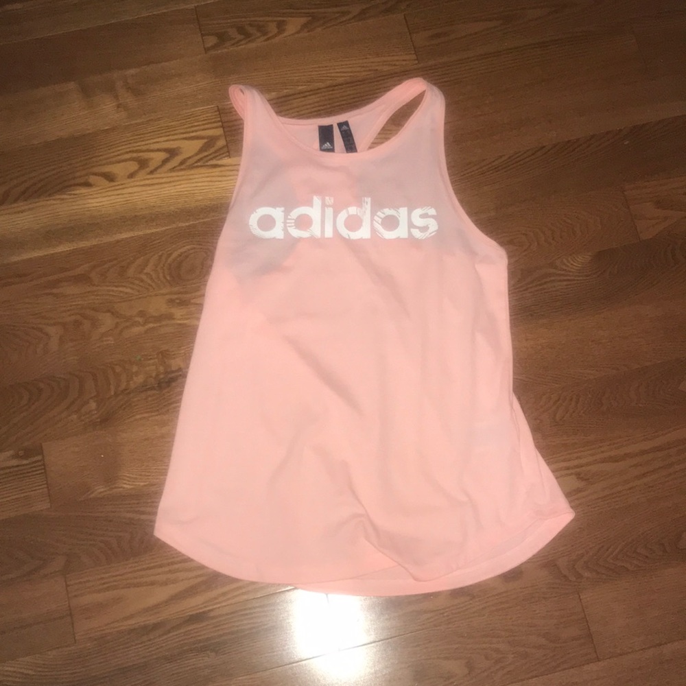 pink adidas tank top